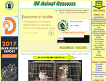 Tablet Screenshot of animalrescuers.co.uk